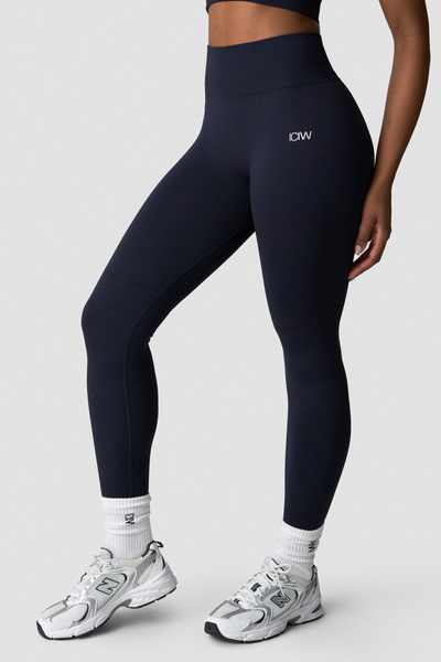 Divine Seamless Tights Wmn Navy - undefined