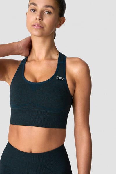 Divine Seamless Sports Bra Dark Teal Melange