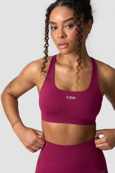 Smooth Seamless Sports Bra Magenta Rose - undefined